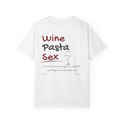 T-shirt - Wine, Pasta, S*x