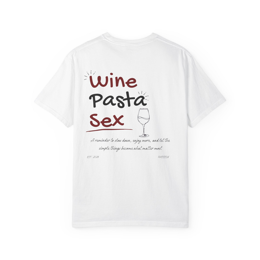 T-shirt - Wine, Pasta, S*x